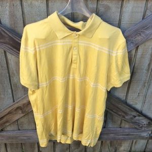 Banana Republic Yellow Short Sleeve Shirt …